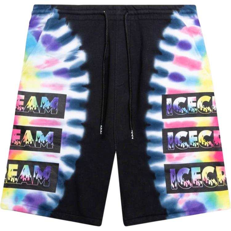 Ice Cream Casual Shorts Unisex Black