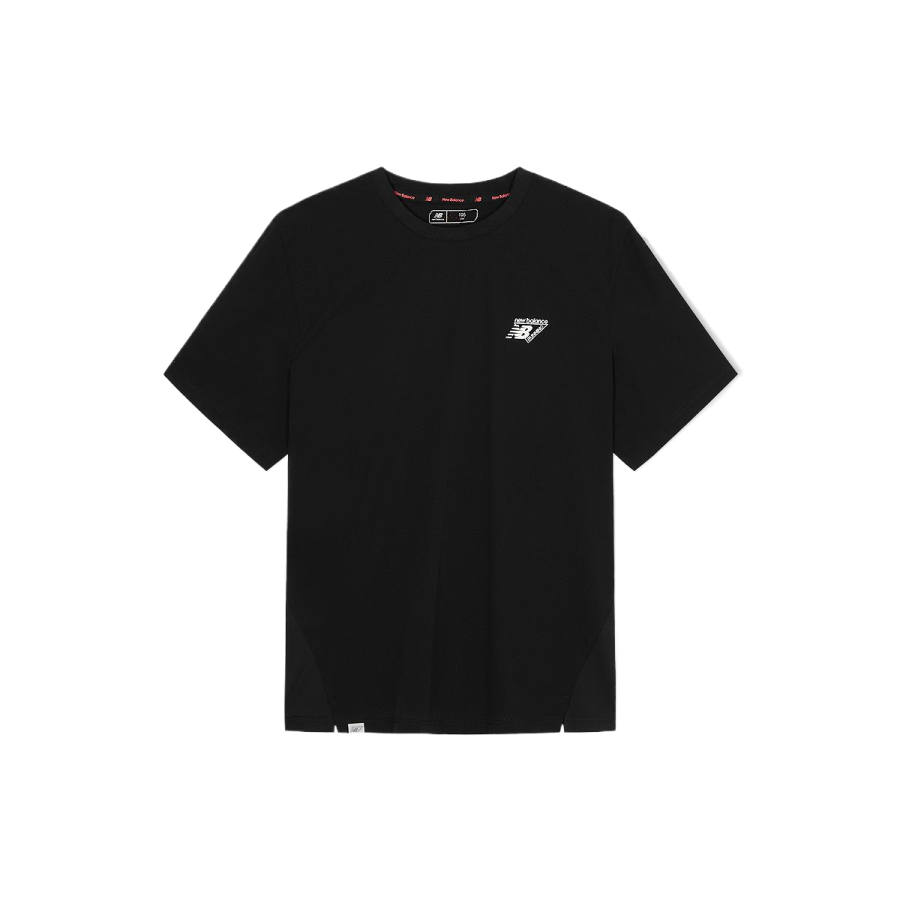 New Balance New Balance T Shirts Men's Black Crew Neck Moderate