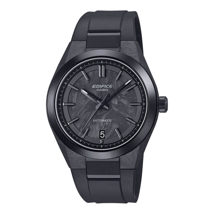 CASIO CASIO EDIFICE Mechanical Movement Resin Strap Watch Men's Watches Black Dial