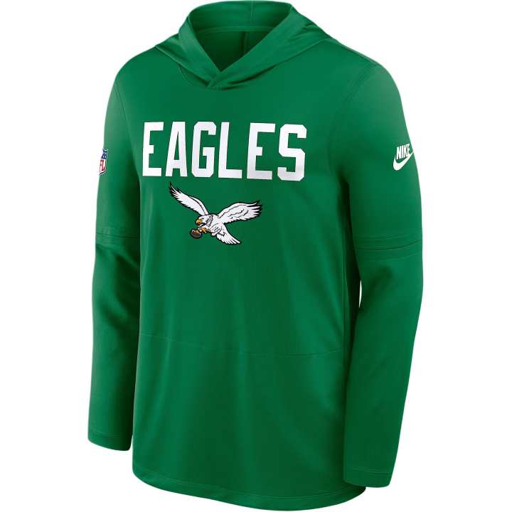 Nike Nike Philadelphia Eagles Pass Accuracy Men's Nike Dri-FIT Nfl Long-Sleeve Hooded Top