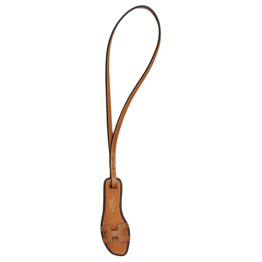HERMES Oran Epsom Leather Bag Charm Bag Merch Women's Gold & Natural & Sand & Black