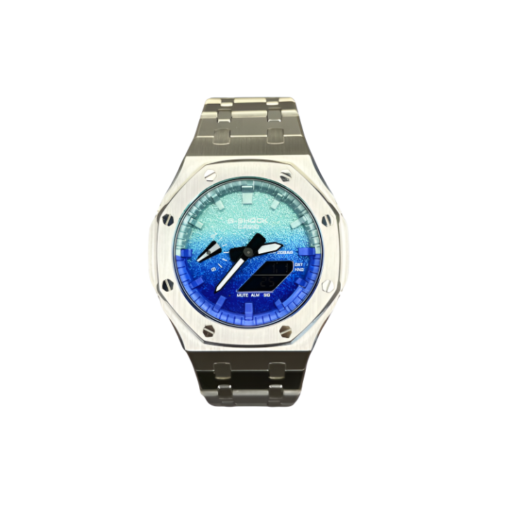 CASIO CASIO Custom Collection Quartz Movement Stainless Steel Watchband Watch Unisex Blue Dial