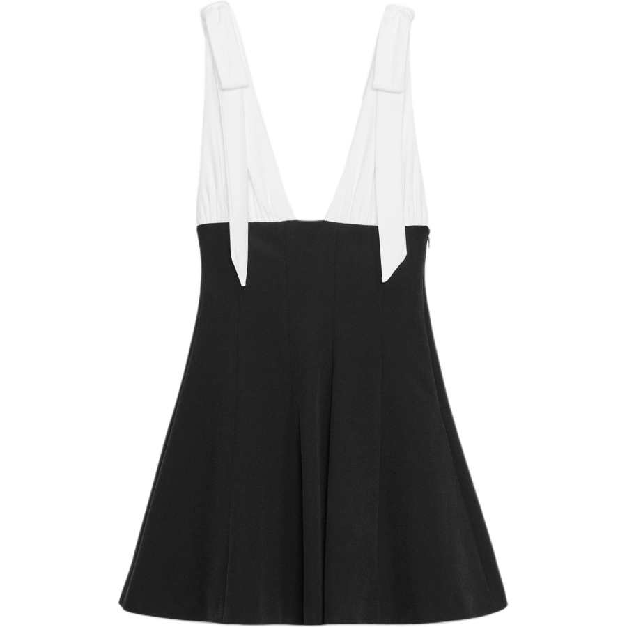 ZARA Sleeveless Dresses Women's Black V Neck Moderate Short