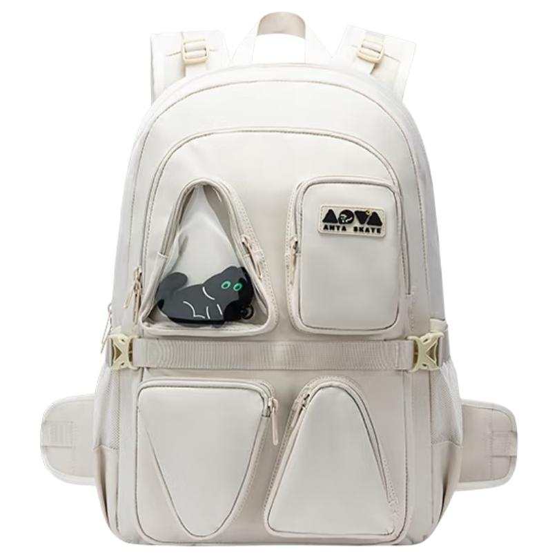 ANTA Anta Pu Backpack Unisex Light Smoke Gray