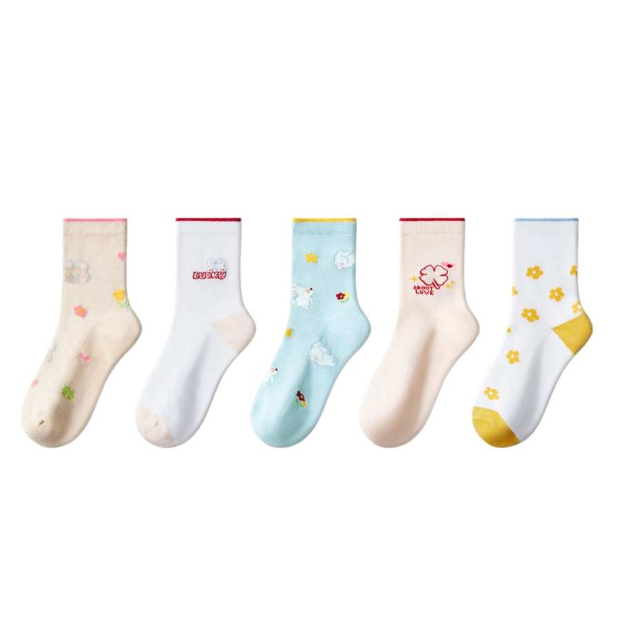 HONGDOUJUJIA Socks 5 Pack Children Aged 3 7 Years Old