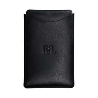 Double RL Leather Card Holder Regular Men's Black