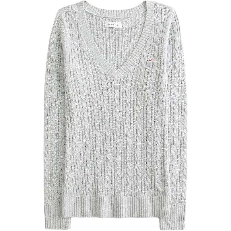Hollister/ Sweaters Women's Gray V Neck Moderate Other