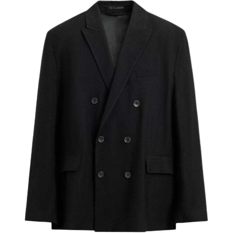 ZARA Business Suits Men's Blue Suit Collar Moderate Business Suit