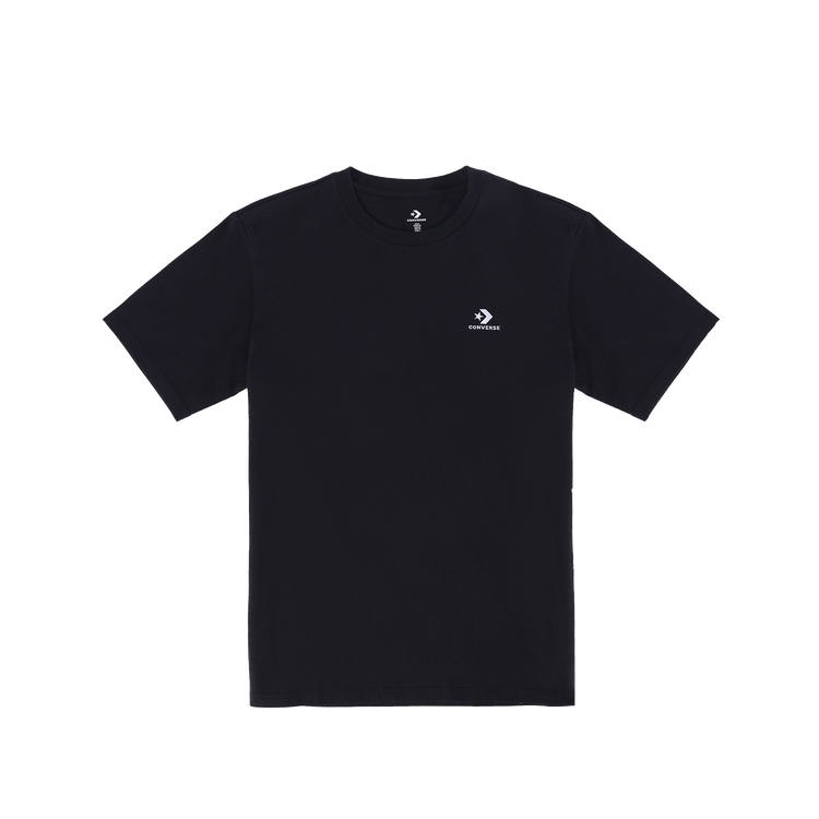 Converse Converse T Shirts Men's Black Crew Neck Moderate