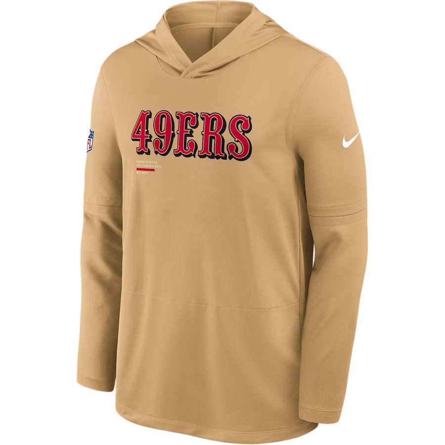 Nike Nike San Francisco 49ers Pure Fury Sideline Men's Nike Dri-FIT Nfl Long-Sleeve Hooded Top