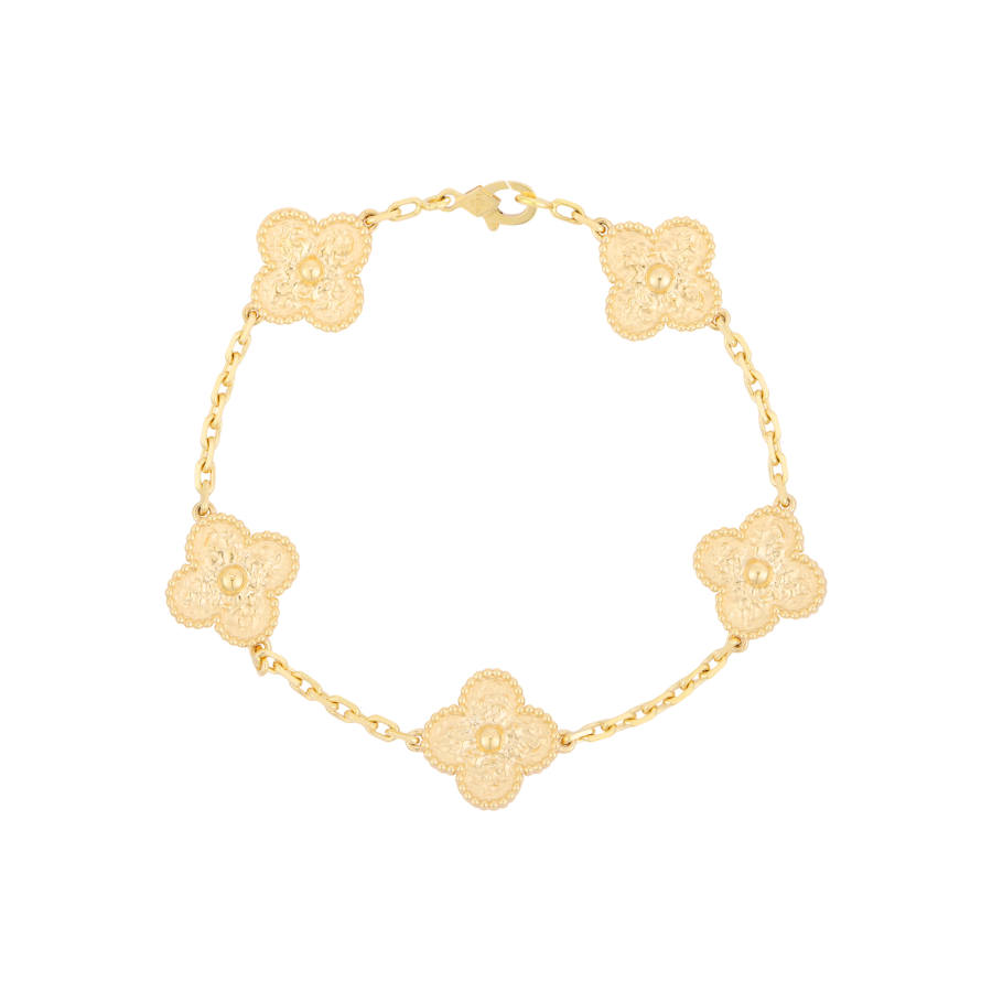 Van Cleef & Arpels Alhambra 18K Gold Bracelets Unisex Gold