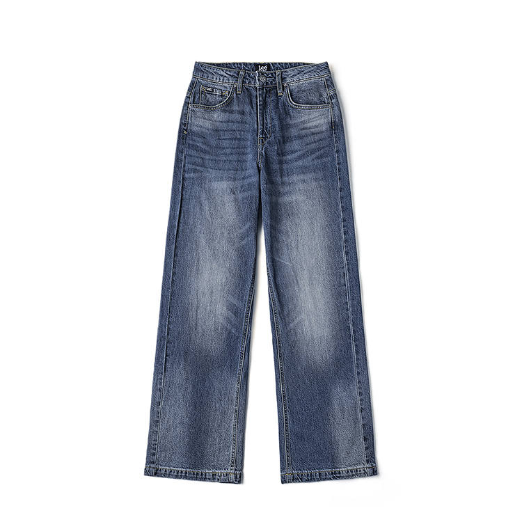 Lee Jeans Women's Medium Dark Blue Moderate Wide Leg Pants
