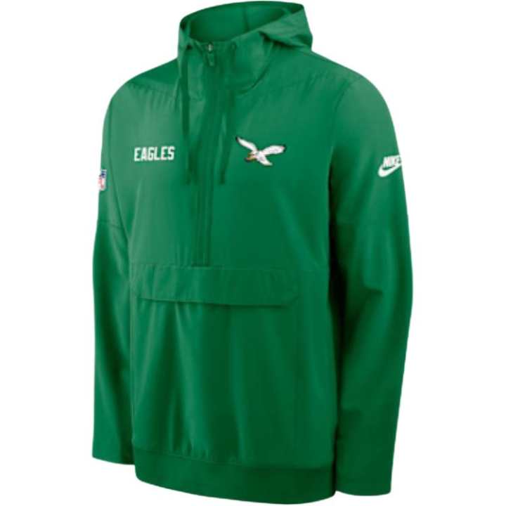 Nike Nike Philadelphia Eagles Alt Option Route Anorak Men's Nike Nfl 1/2-Zip Hooded Jacket