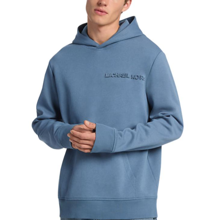 MICHAEL KORS MICHAEL KORS Sweatshirts Men's Blue Hooded Non Detachable Moderate