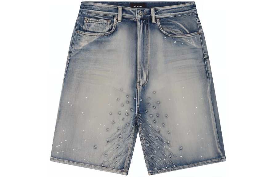 WE11DONE WE11DONE SS24 Denim Shorts Men's Blue