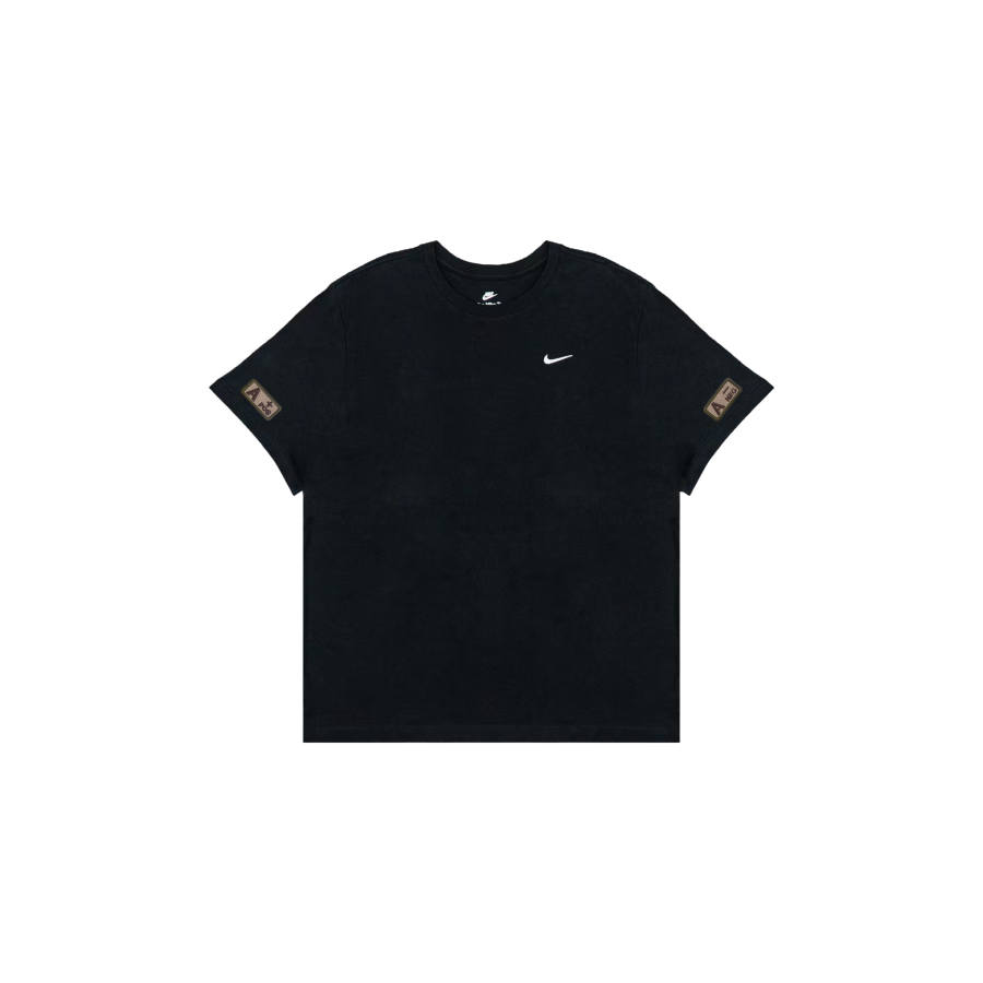 Nike Nike Sportswear T Shirts Men's Black Crew Neck Moderate Straight Fit
