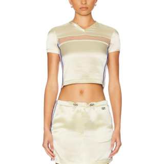 DIESEL T Shirts Women's Cream V Neck Moderate