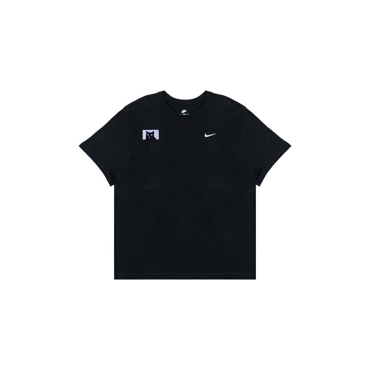 Nike Nike Sportswear T Shirts Men's Black Crew Neck Moderate Straight Fit