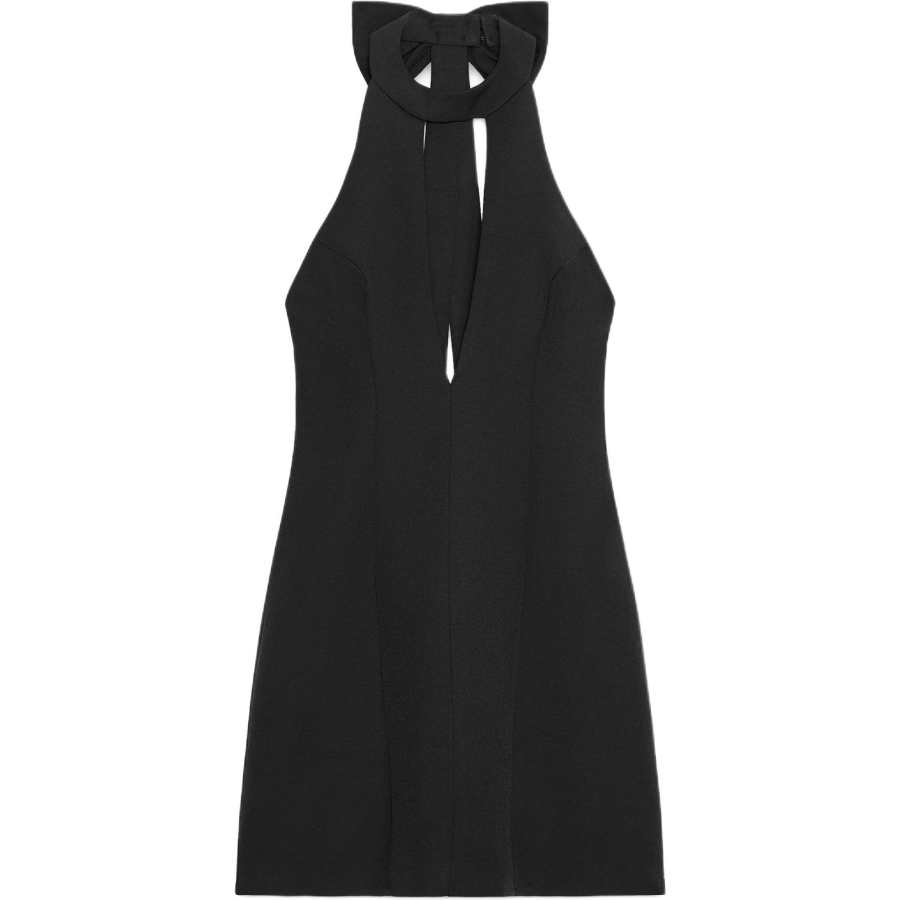 ZARA Sleeveless Dresses Women's Black Moderate Short