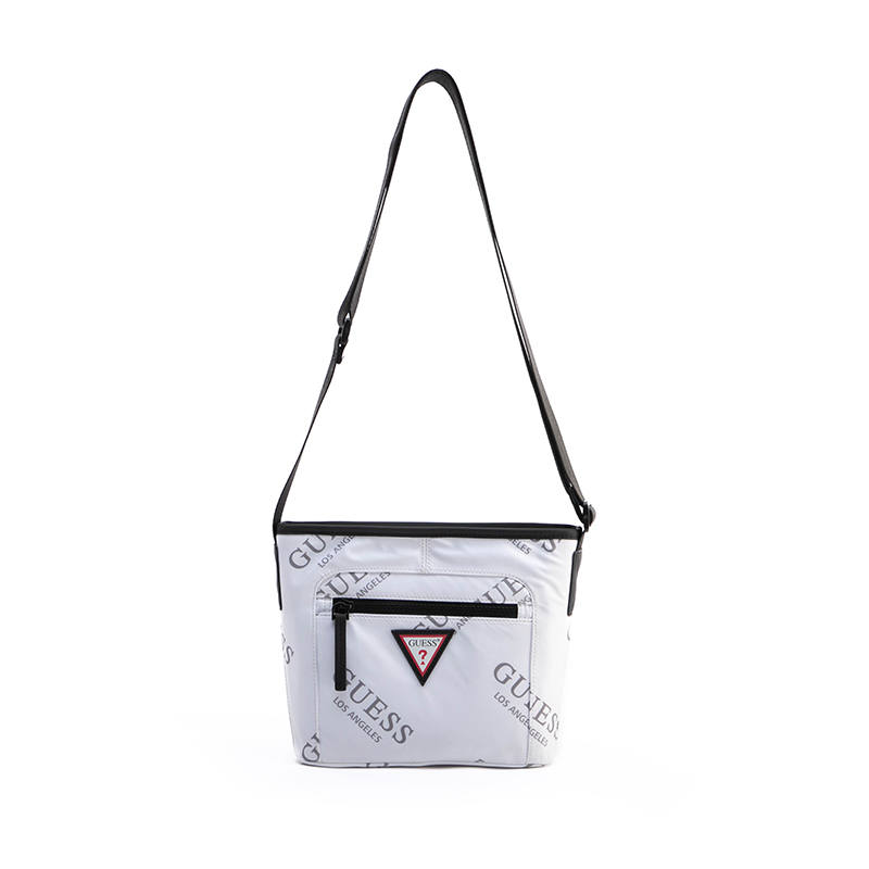 GUESS GUESS Polyester Shoulder Bag Regular Unisex White/Black