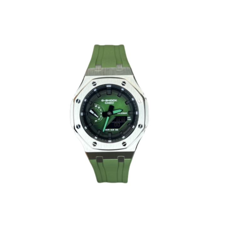 CASIO CASIO Custom Collection GA2100 Collection Quartz Movement Fluoroelastomer Strap Watch Unisex