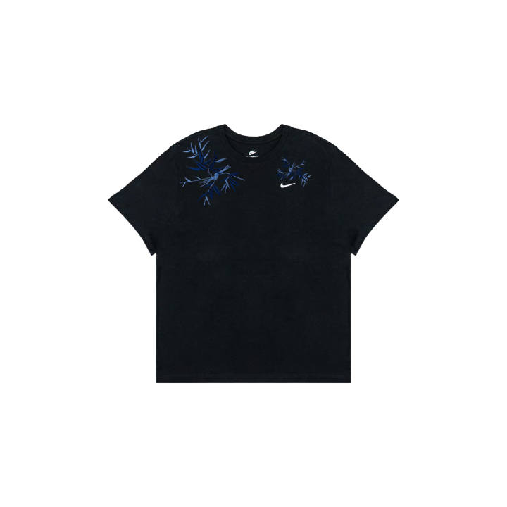 Nike Nike Sportswear T Shirts Men's Black Crew Neck Moderate Straight Fit