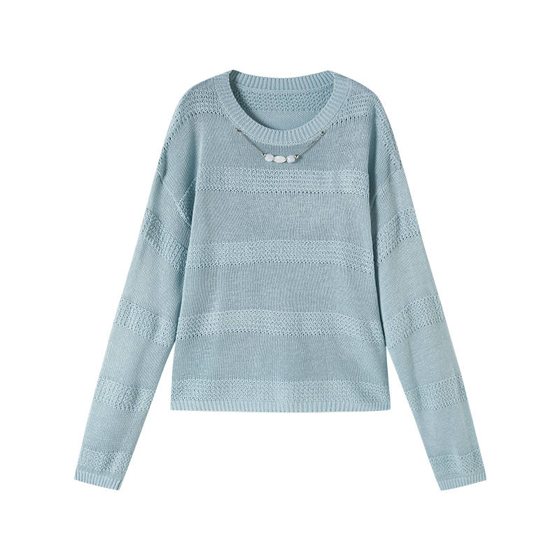 XIANGYING Knitwear Women's Crew Neck Moderate A Line