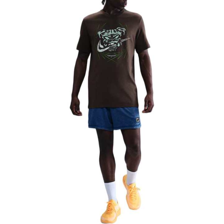 Nike Nike T Shirts Men's Brown Crew Neck