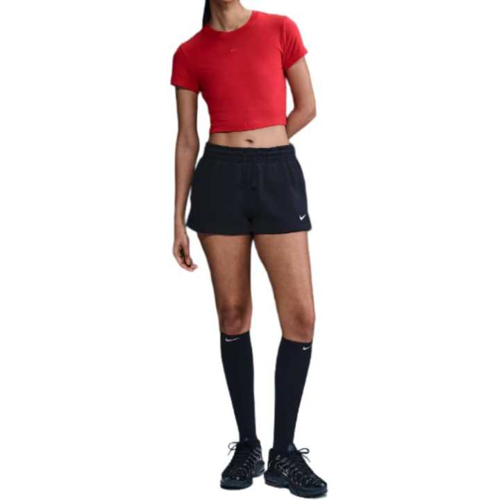 Nike Nike Logo Embroidered Mid-Rise Shorts