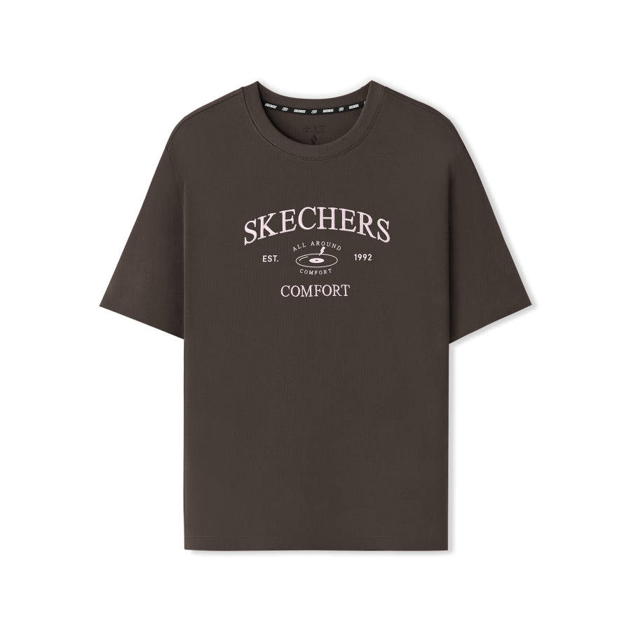 Skechers Sports League Collection Drop Shoulder Sleeve T Shirt Women's