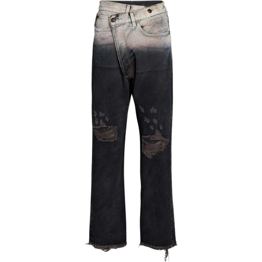 R13 Jeans Women's Black Moderate Straight Fit Pants