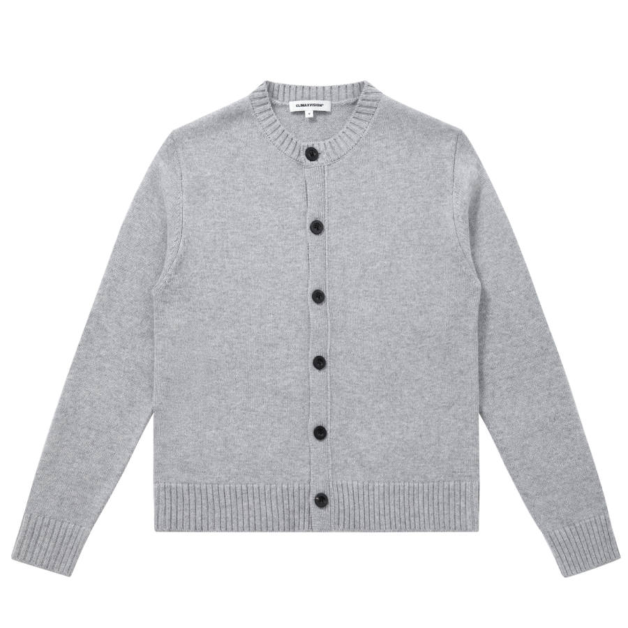 CLIMAX VISION Knitwear Unisex Crew Neck Thickened Cardigan