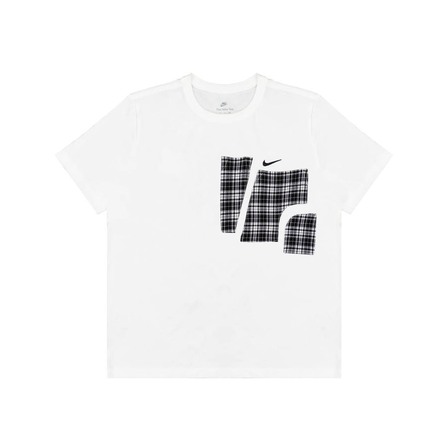 Nike Nike Dri Fit T Shirts Unisex White Crew Neck Moderate Straight Fit