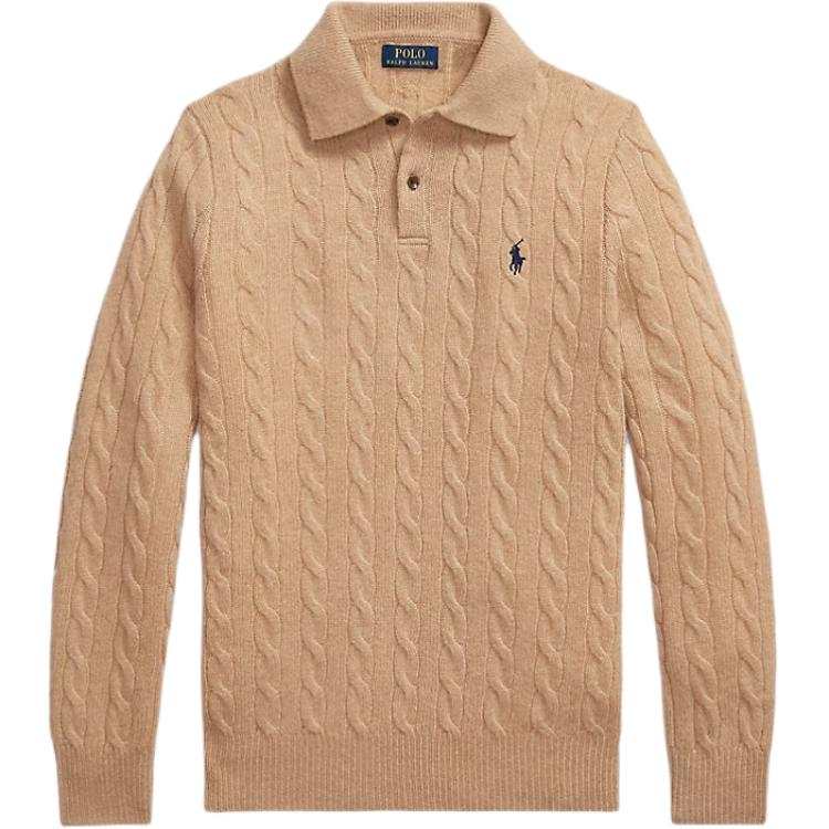 Polo Ralph Lauren cable-knit polo-neck sweater