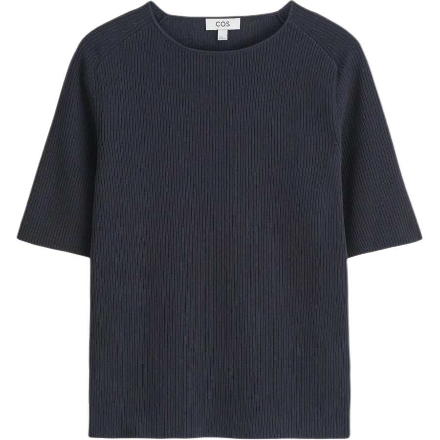 COS COS T Shirts Men's Navy Blue Moderate