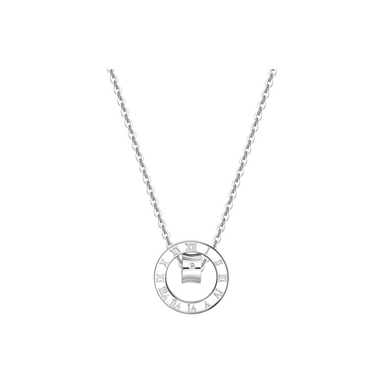 FANCI 925 Sterling Silver Synthetic Cubic Zirconia Necklaces Women's