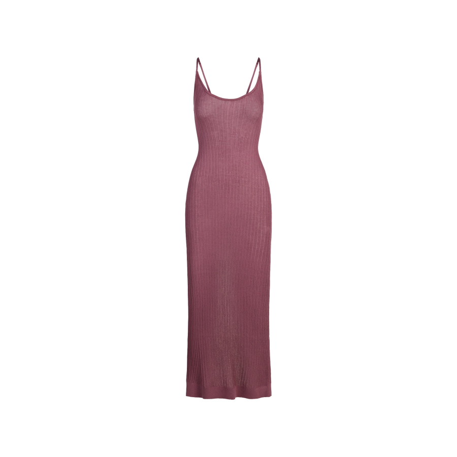 Skims FW25 SHEER KNIT LONG CAMI DRESS Slip Dress Women's