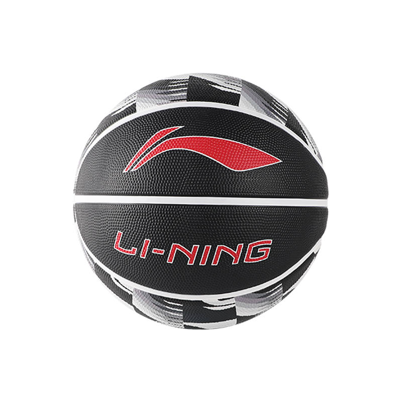 Li-Ning Li Ning China Mainland Version Rubber Basketball Black Size 7 Training Competition Unisex