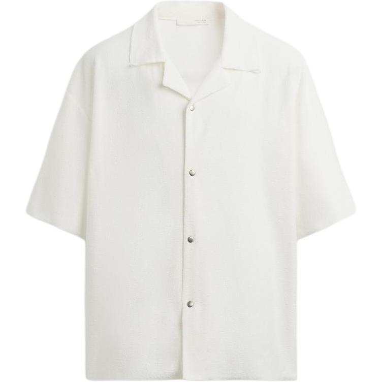 ZARA ZARA Shirts Men's White Lapel Moderate