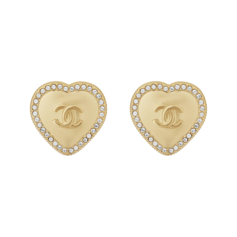 CHANEL Chanel 2000s heart-motif Cc earrings