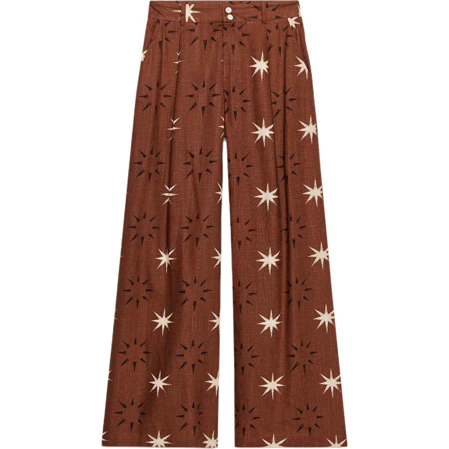 ZARA Casual Pants Women's Earth Tone Moderate Wide Leg Pants