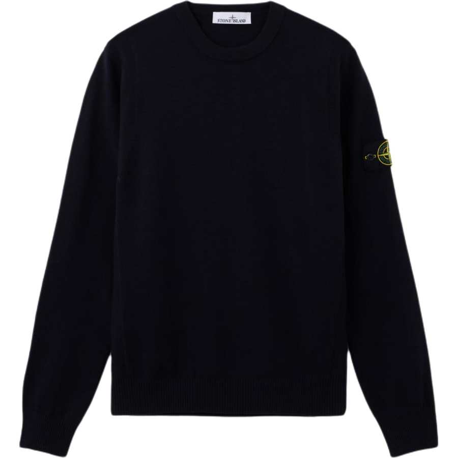 STONE ISLAND Logo Patch Crewneck Jumper