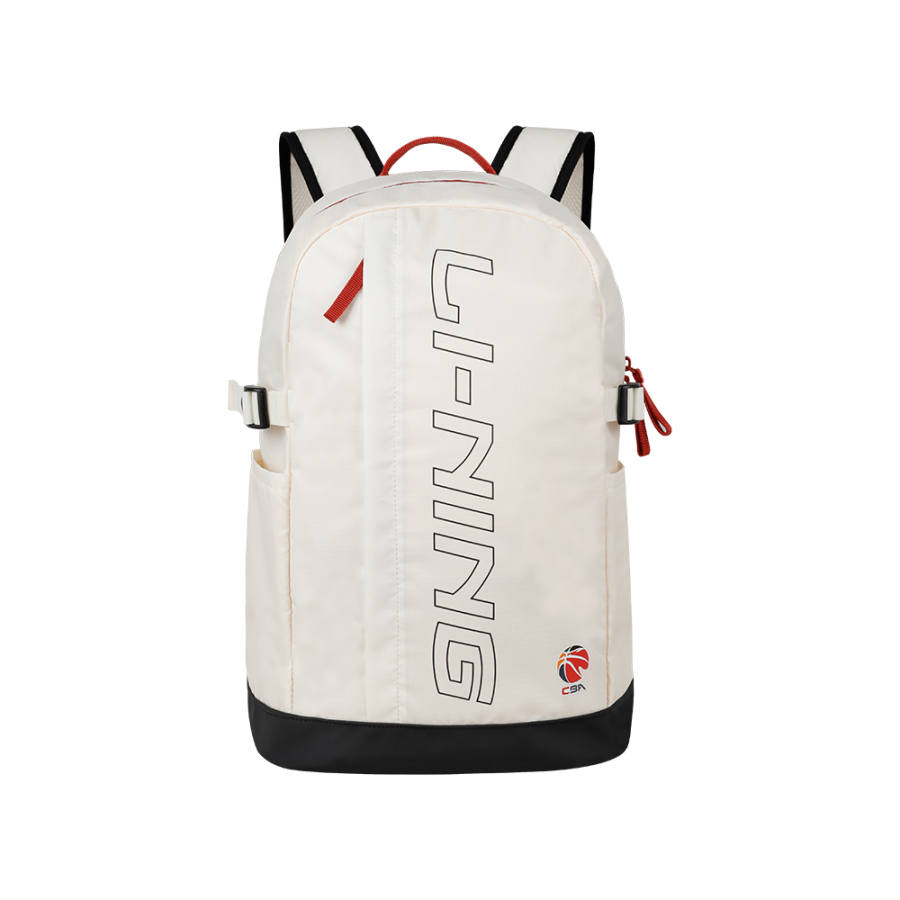 Li-Ning Li Ning Professional Basketball Collection Polyester Backpack Regular Unisex White