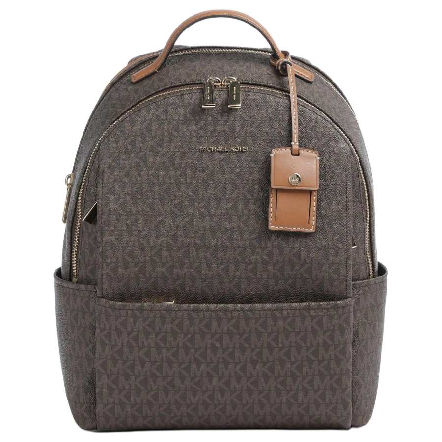 MICHAEL KORS MICHAEL KORS Artificial Leather With Textile Backpack Medium Women's Brown