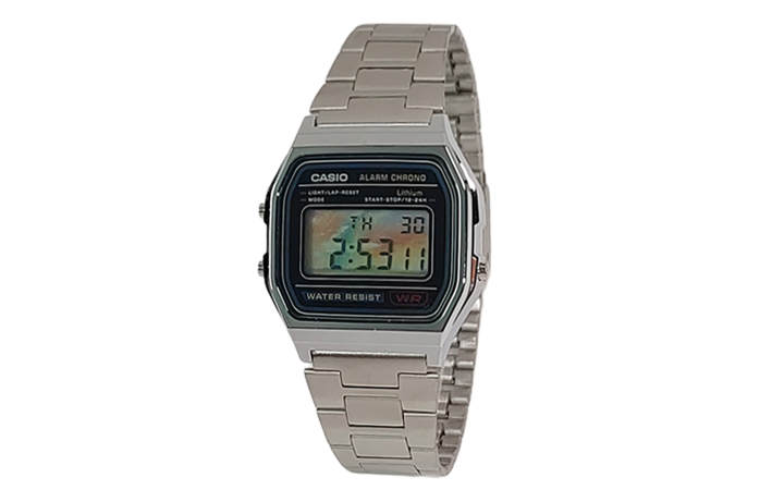 CASIO CASIO Custom Collection Quartz Movement Stainless Steel Strap Watch Unisex Black Dial