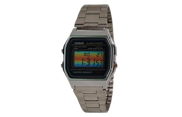 CASIO CASIO Custom Collection Quartz Movement Stainless Steel Strap Watch Unisex Black Dial