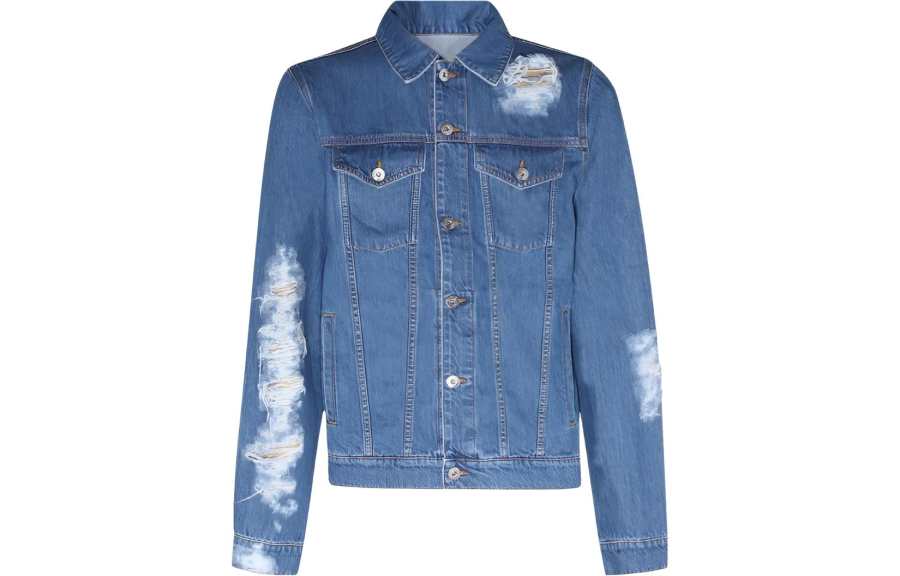 JW Anderson Jw Anderson distressed denim jacket