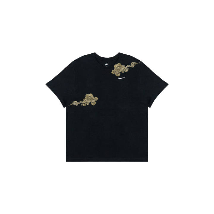 Nike Nike Sportswear T Shirts Men's Black Crew Neck Moderate Straight Fit