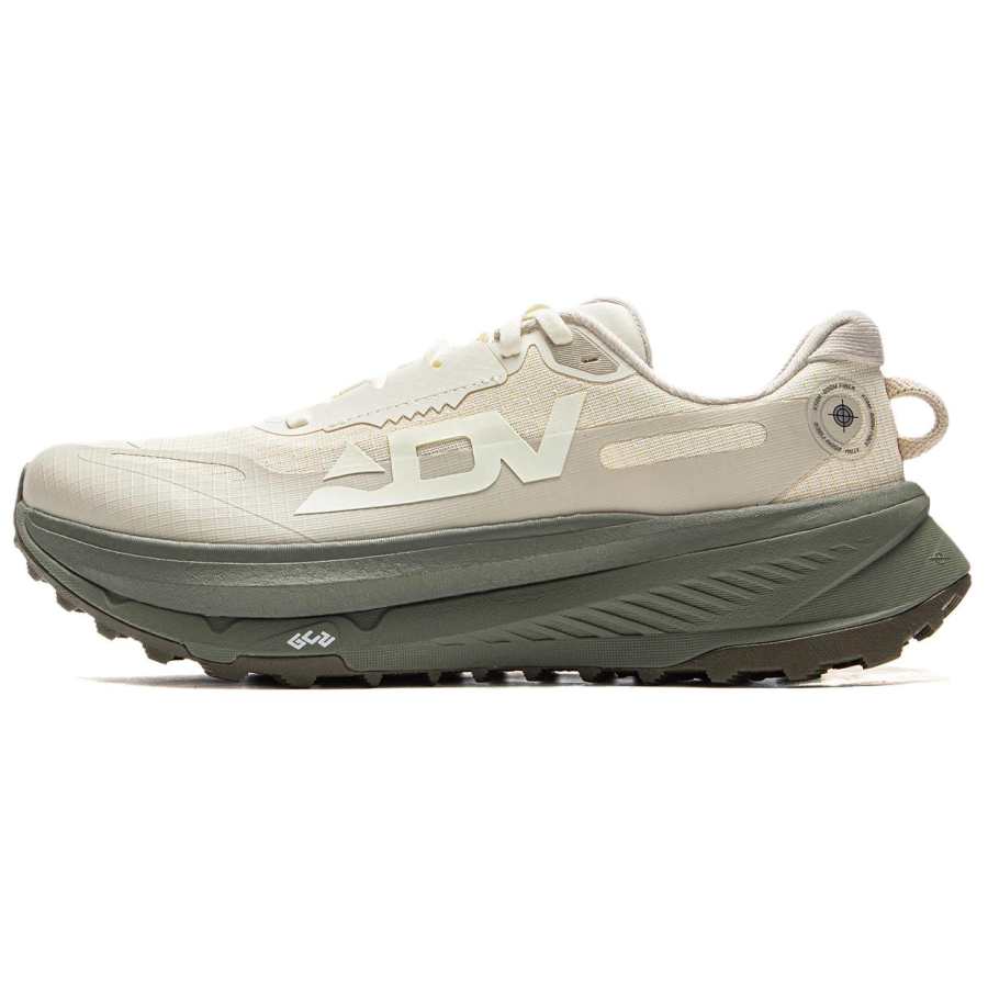 Li-Ning Li Ning De Lu Low top Trail Running Shoes Men's Mother Of Pearl Gravel White Gray