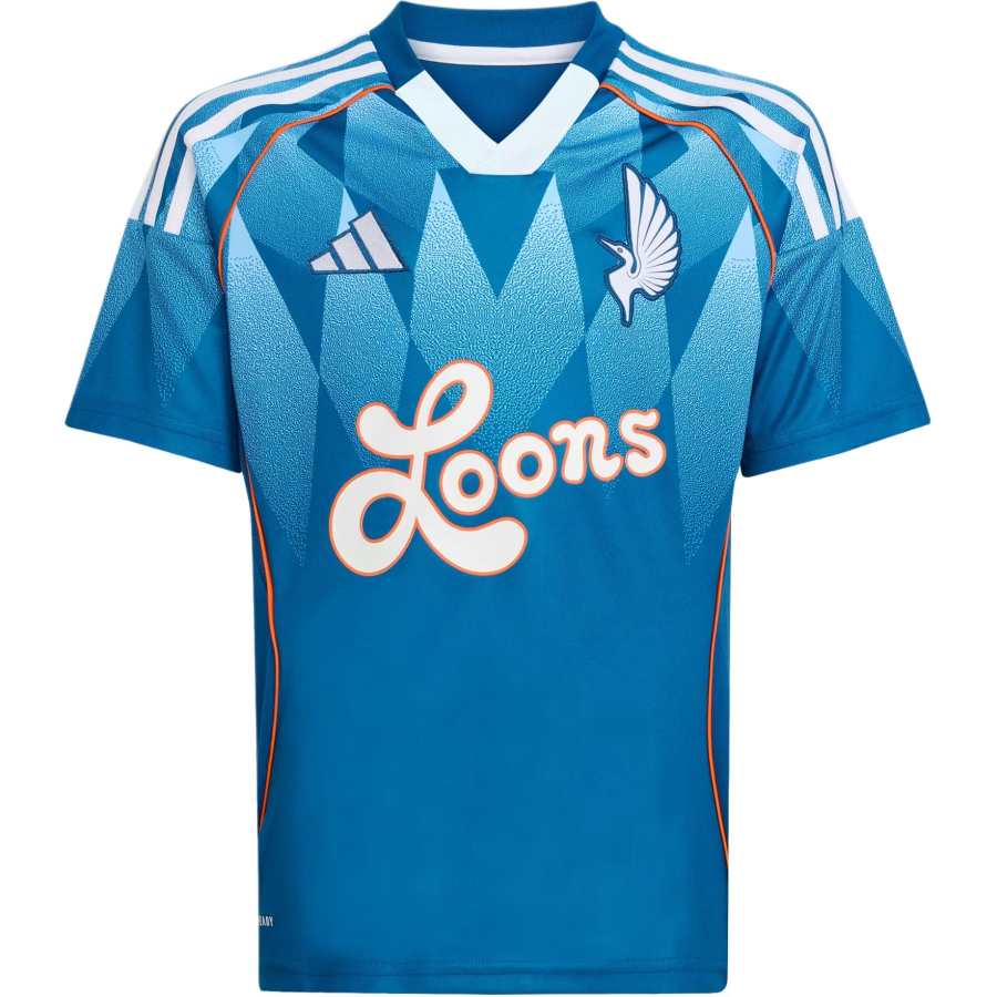 Adidas Adidas Minnesota United FC T Shirt SS25 2025 Archive Youth Jersey Teenagers